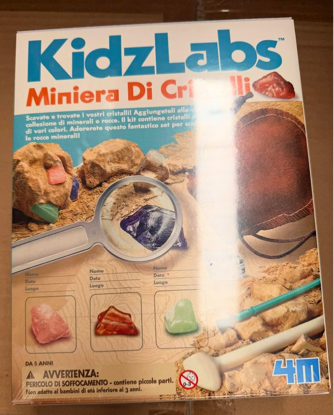 4M Kidzlabs Crystal Science Kit - DIY STEM Toys Lab Experiment, Educational Gift for Kids & Teens