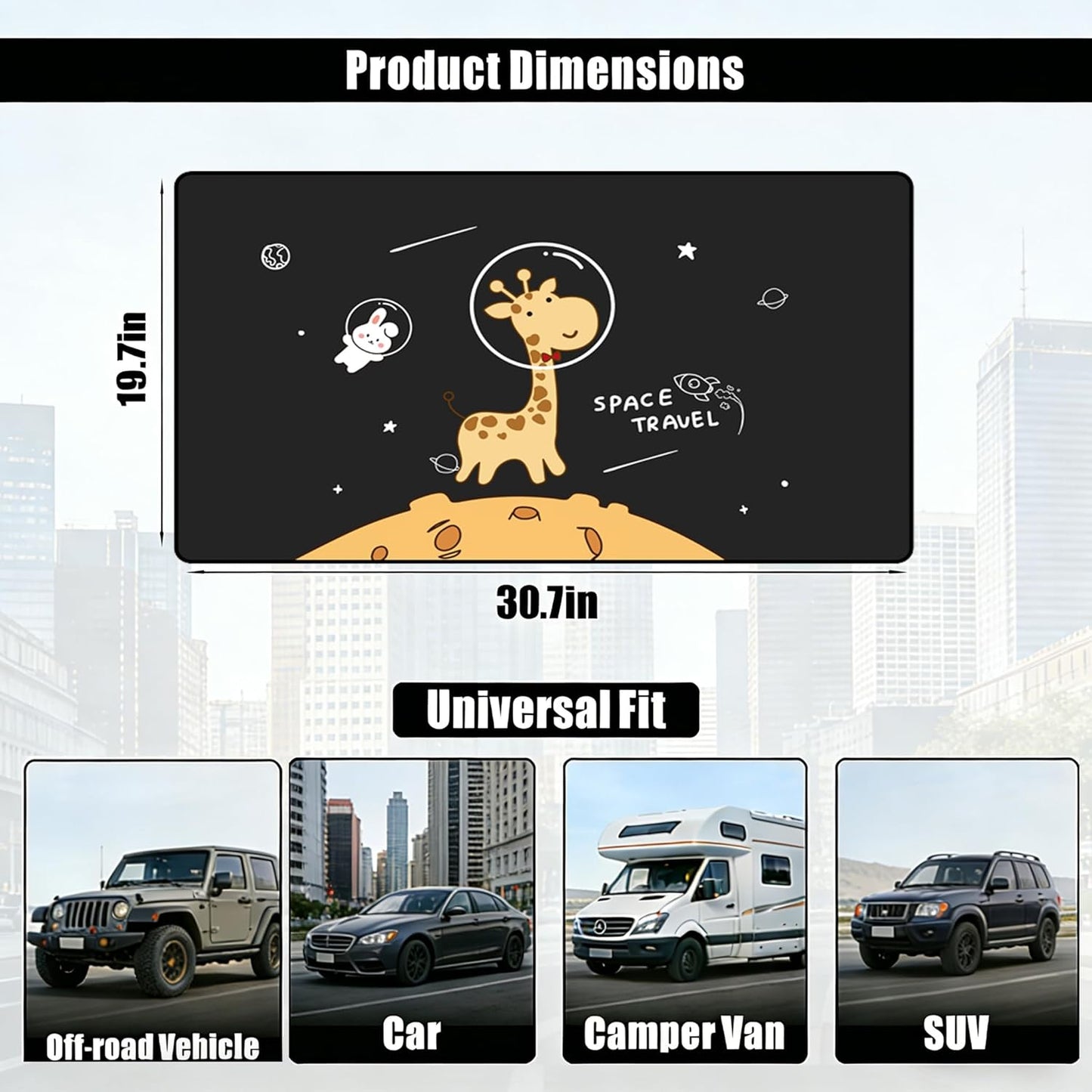 Magnetic Car Window Shade for Baby,Blackout Car Window Curtain,Car Shades for Side Windows,Sun Shade for Car Window baby,Cartoon Pattern Car Window Cover,UV Protection &Heat Blocking(Underwater World)