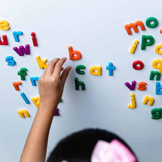 Educational Insights Multicolored Uppercase AlphaMagnets , Set of 42 Uppercase Letters: Perfect for Homeschool & Classroom, Ages 3+