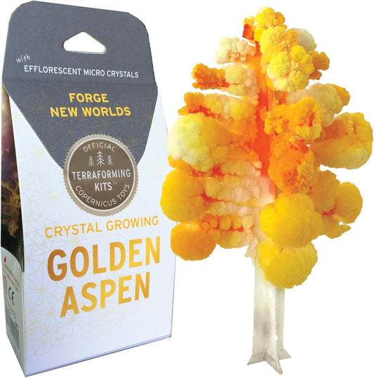 Crystal Growing Aspen Tree | Copernicus Toys Official Terraformer kit | Grows in Hours | Facts and Instructions Included