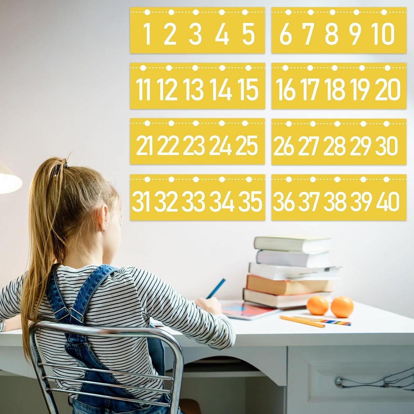 Number Line for Classroom Wall (-20 to +120) Boho Heart Shape Number Bulletin Board for Students Math Learning Boho Bulletin Border Decor Numbers Boarder Strips for Home School
