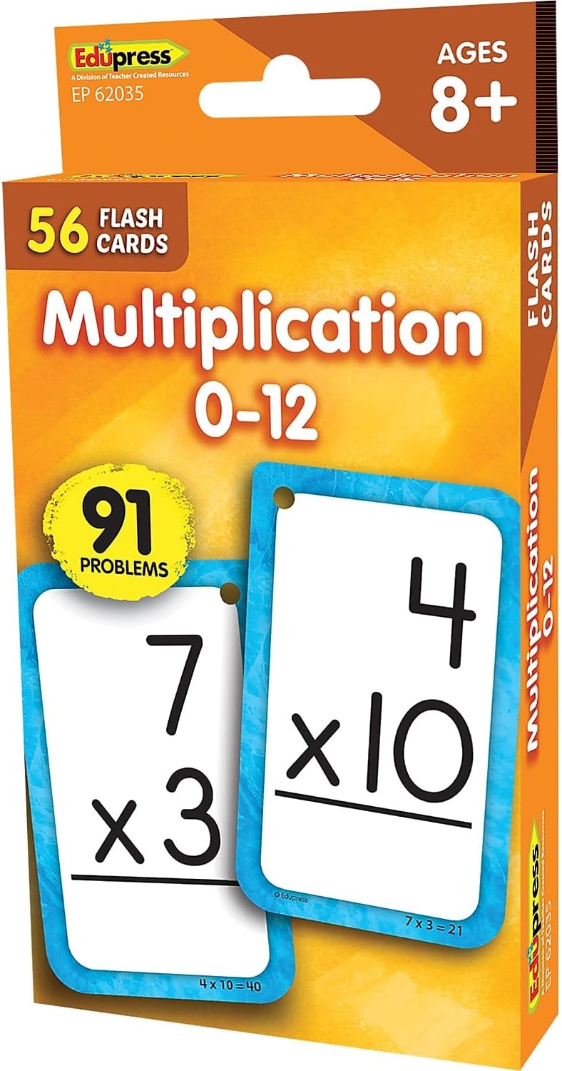 Teacher Created Resources Multiplication 0–12 Flash Cards (EP62035)