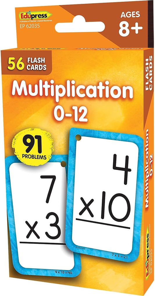 Teacher Created Resources Multiplication 0–12 Flash Cards (EP62035)