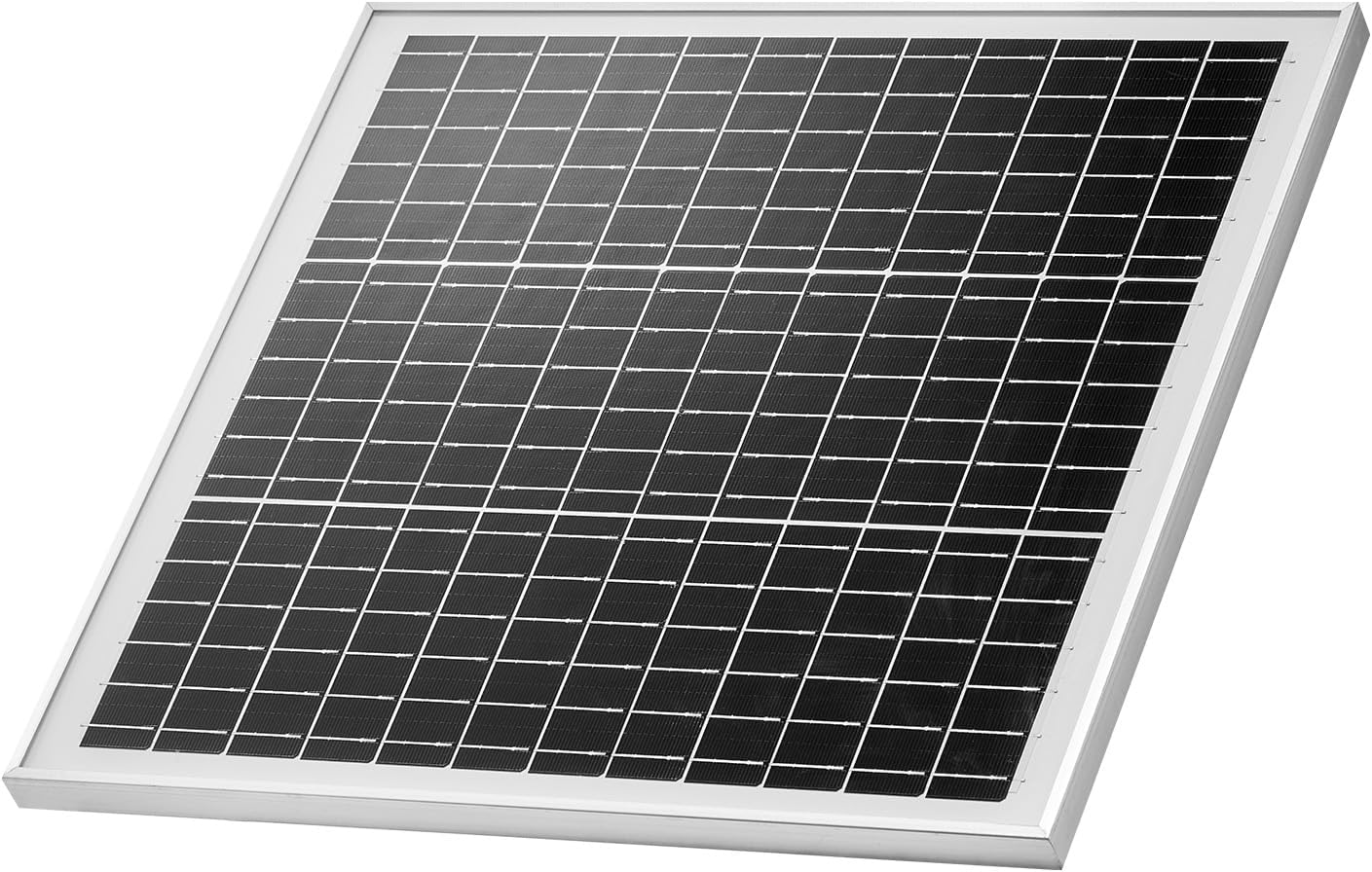 VEVOR 20W 12V Solar Panel Battery Charger, Solar Battery Trickle Charger Maintainer with Built-in Controller & 0-60° Adjustable Pole Mount Bracket, IP67 for Gate Fence Farm Lawn (Fit 1.5" - 3" Poles)
