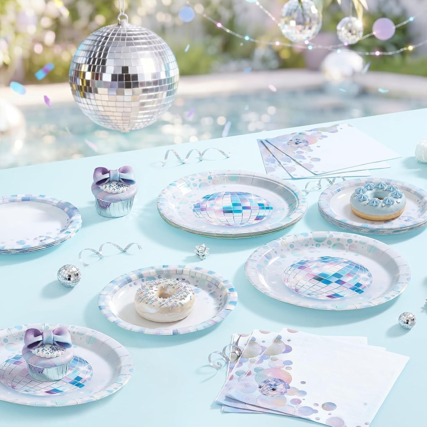 WERNNSAI Science Party Decorations - 48 Pcs Science Plates and Napkins Mad Scientist Birthday Decoration Chemistry Party Plates Set Little Scientist Labratory Favors Serves 16 Guests