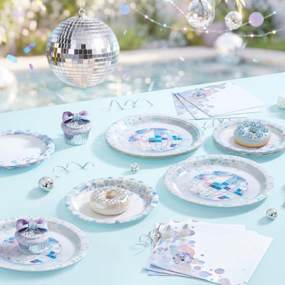 WERNNSAI Science Party Decorations - 48 Pcs Science Plates and Napkins Mad Scientist Birthday Decoration Chemistry Party Plates Set Little Scientist Labratory Favors Serves 16 Guests