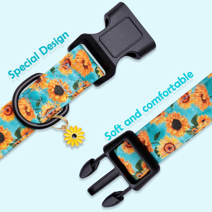 Faygarsle Dog Collar for Small Medium Large Dogs Colorful Puppy Collars for Female Dogs Toy Building Blocks Patterned Pet Collars for Summer Spring Wedding Puppy Girl Dog Collar M