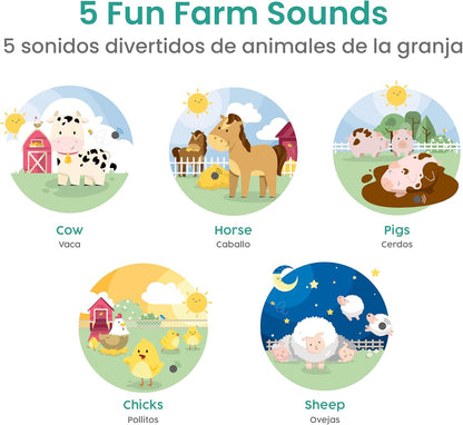 Binibi La Granja Bilingual Sound Book - Interactive Spanish Learning for Babies - Ages 1-5