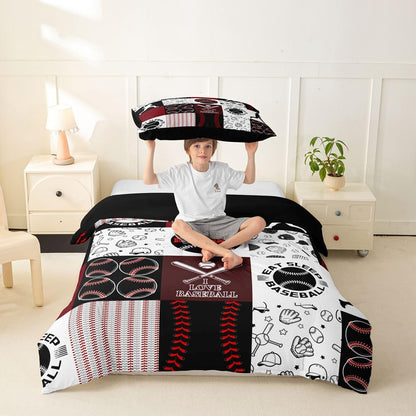 Drum Kit Duvet Cover,Kids Musical Instruments Bedding Set,Rock Music Comforter Cover for Boys Girls Room Decor,Neon Lighting Lightweight Bedspread Cover Twin Size with 1 Pillow Case(No Comforter)