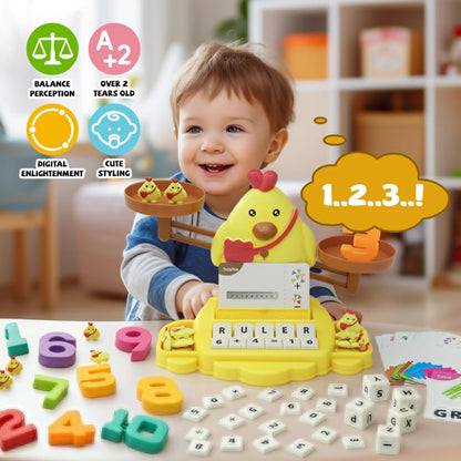 Snugzy Dinosaur Balance Counting Toys Math Game Montessori Toys Learning Games for Kids Educational Toy Gifts for Boys Girls Age 5-7