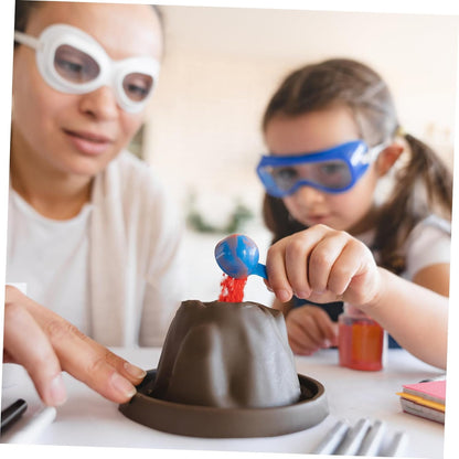 6pcs Volcanic Model Shell DIY Science Kit Plastic Volcanic Stand Eruption Simulation Educational for Interactive