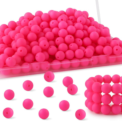 65Pcs 19mm Silicone Beads for Keychain Making Bracelet Necklace, Bulk Round Silicone Beads for Pens（Christmas Green） - Colors B