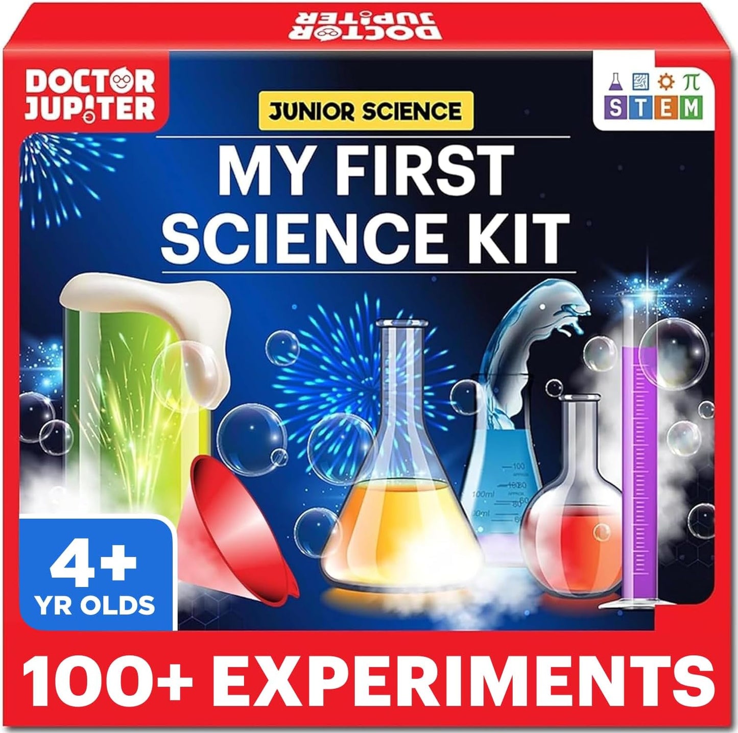Doctor Jupiter Ultimate Science Kit, Chemistry Set for Kids Ages 8-9-10-11-12-13-14 | Birthday Gift Ideas for Boys & Girls 8+ Years Old | STEM Toy with 135+ Experiments | Learning & Educational Kits