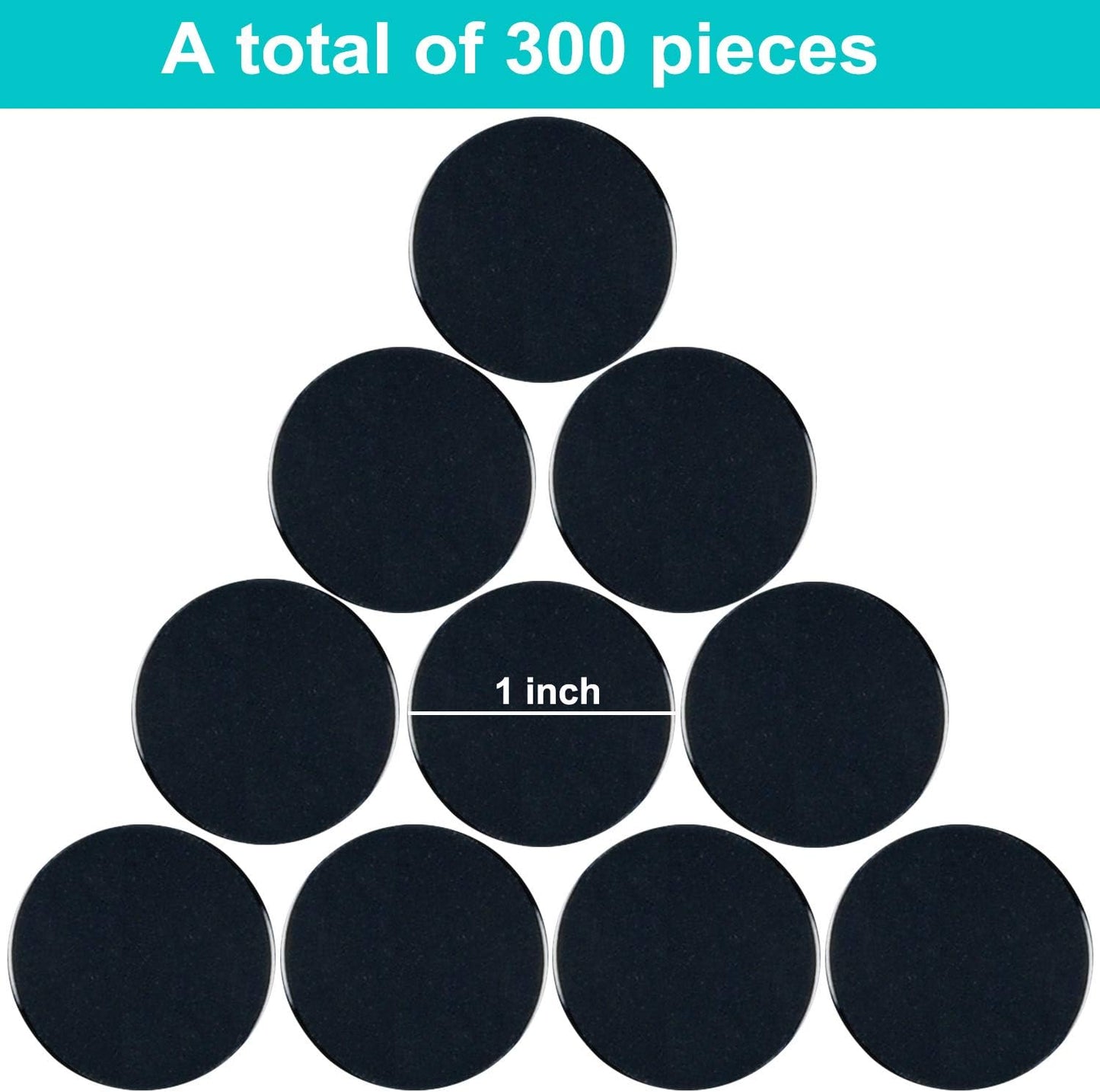 Coopay 300 Pieces Plastic Learning Counters Disks Bingo Chip Counting Discs Markers for Math Practice and Poker Chips Game Tokens,1 Inch (Blue Style 1)