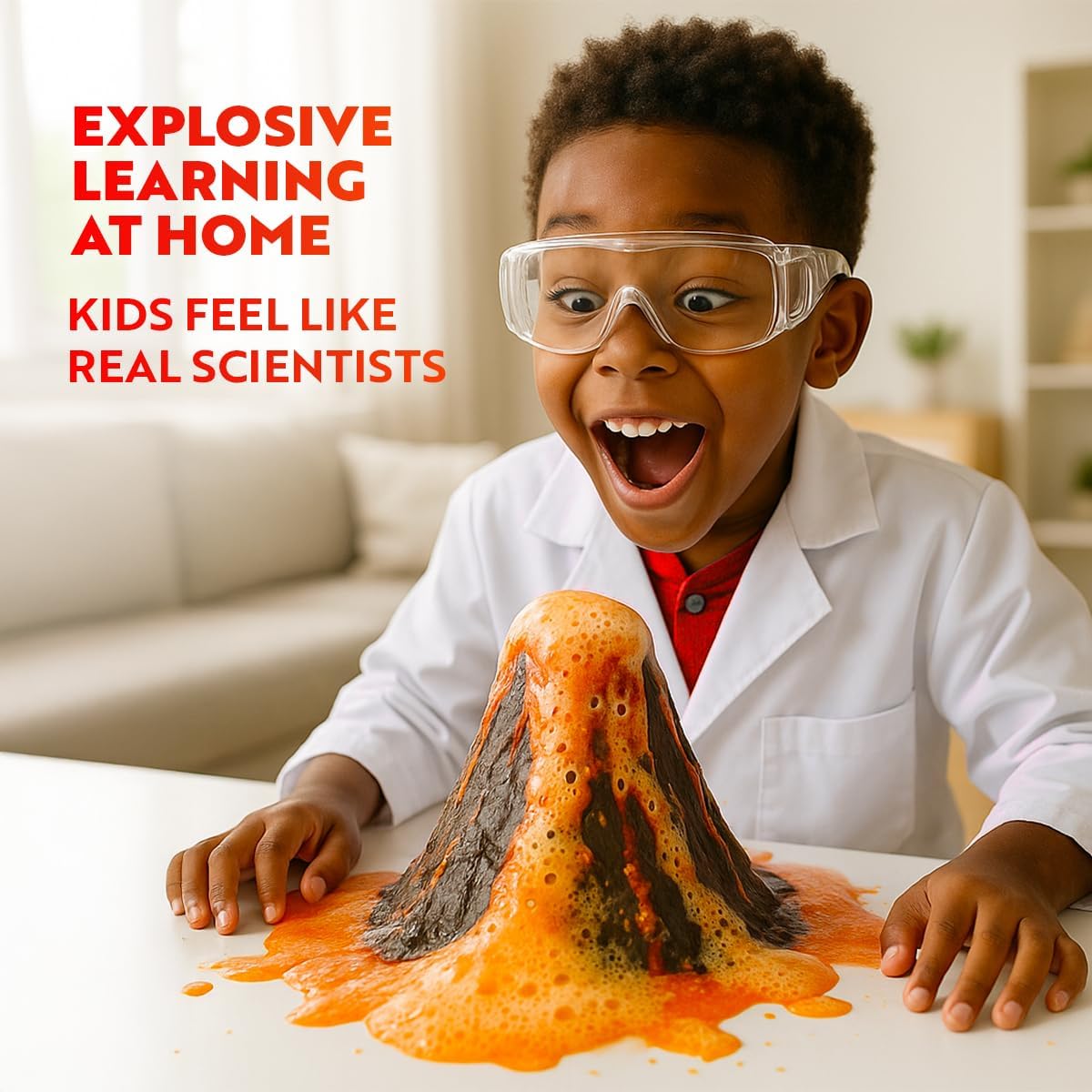 Playz Kaboom! 50+ Explosive Science Experiments Kit for Kids Age 8-12 with 25 Playz Lab Token Experiments - Chemistry Set STEM Learning & Educational Toys & Gifts for Boys, Girls, Teenagers & Kids