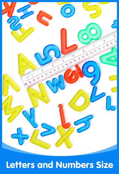 78 Pcs Translucent Lowercase Letters - Plastic Alphabet Letters - Light Table Play and Early Learning Manipulatives