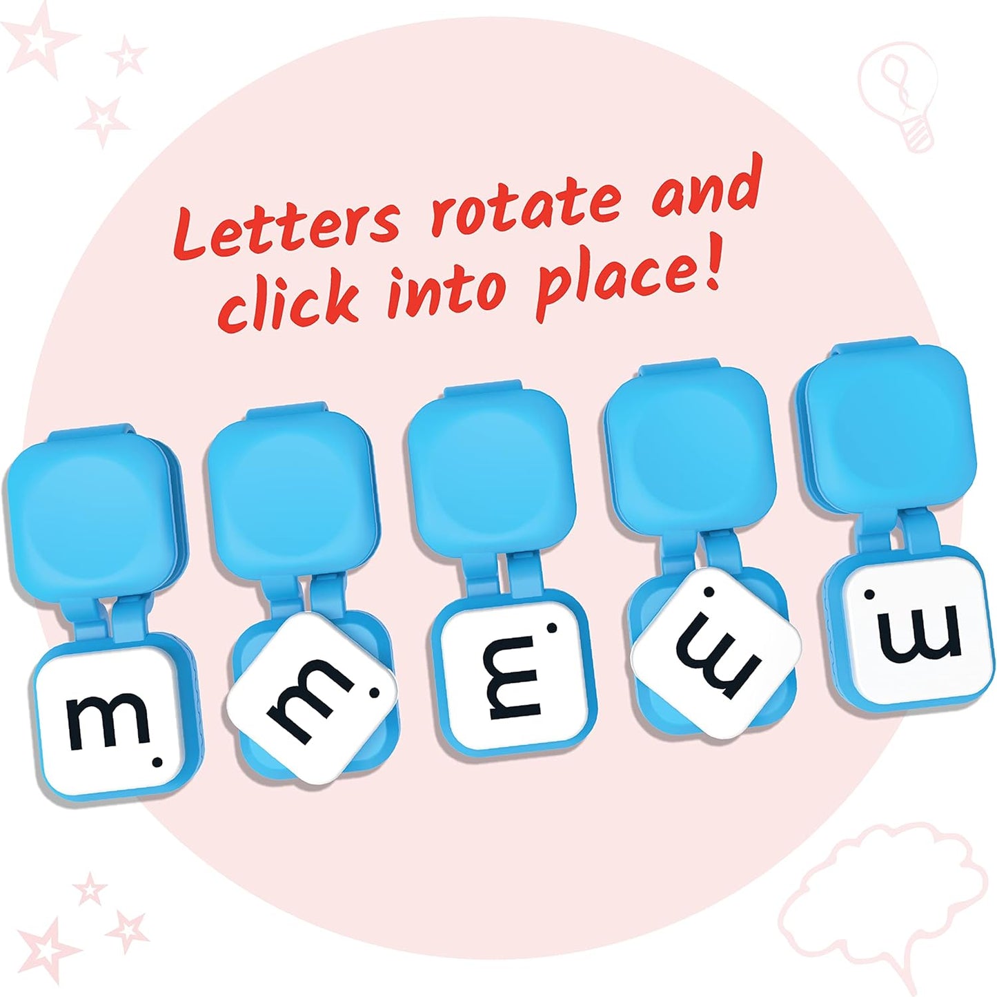 hand2mind Learn My Letters Fine Motor Clips, Kids Clothespin Activities, Letter Practice for Preschoolers, Toddler Alphabet Learning Toys, Pincer Grasp Toys, Fine Motor Toys, Reading Manipulatives
