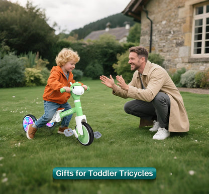 Tricycle for Toddlers 1-3 Year Olds, 5 in 1 Toddler Balance Bike 2-4 Years Old Boys Girls, Push Trike Toys with Adjustable Handle, Birthday Gifts for 2 3 4 5 Year Old Kids Bike (Blue)