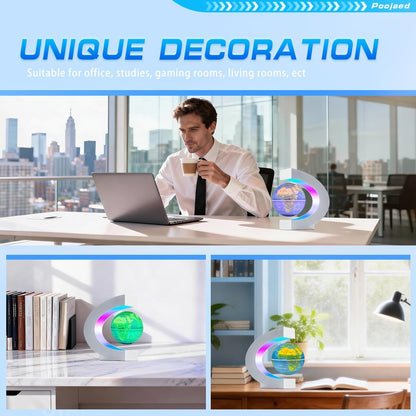 Magnetic Levitating Floating Globe with LED Lights, Cool Tech Gadgets Gifts World Globe Lamp for Men Father Teenage Boys Girls, Birthday Gifts Office Home Desk Decor Display