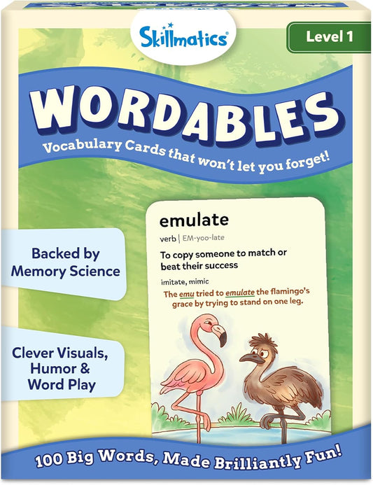 Skillmatics Wordables Level 1 & Sentence Search Bundle, Learning Toys, Screen-Free Language Game, Educational Gifts for Ages 5, 6, 7, 8, 9 & Up