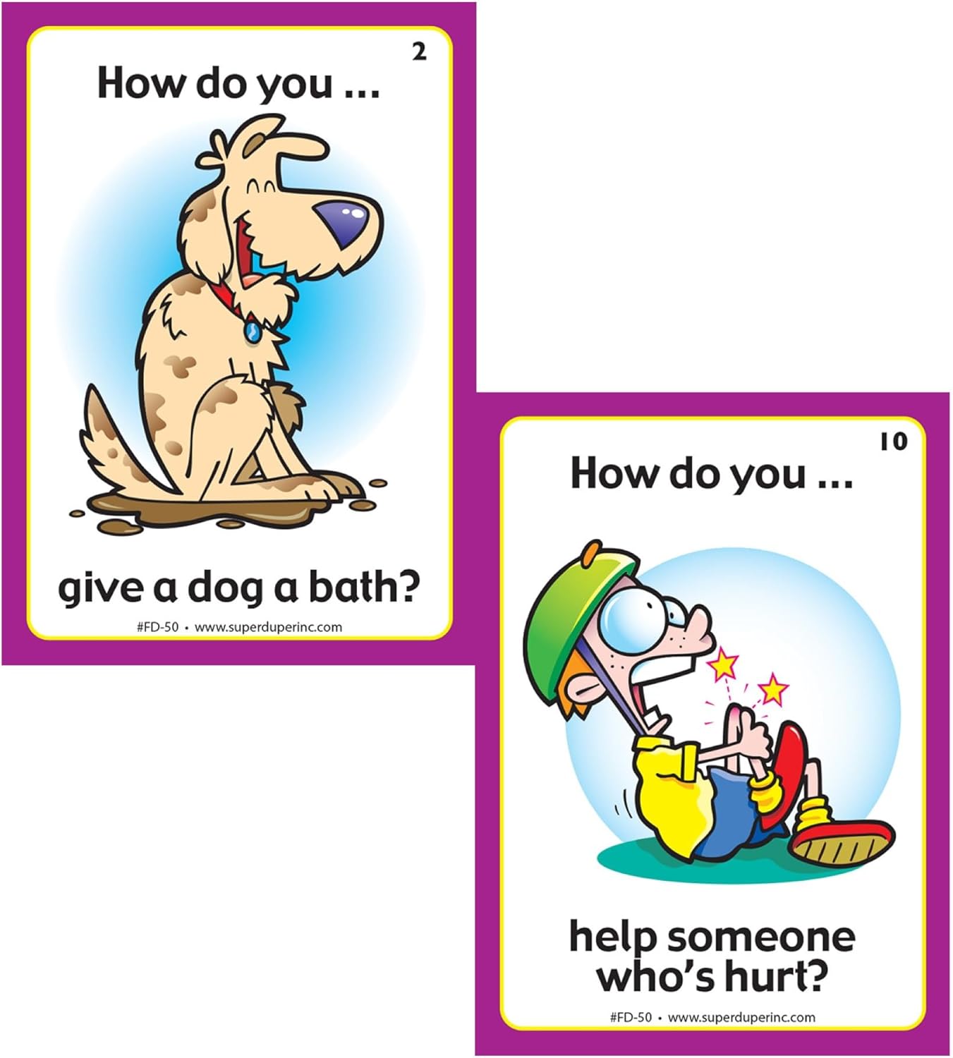 Super Duper Publications | How? Fun Deck | Communication and Language Processing Skills Flash Cards | Educational Learning Materials for Children