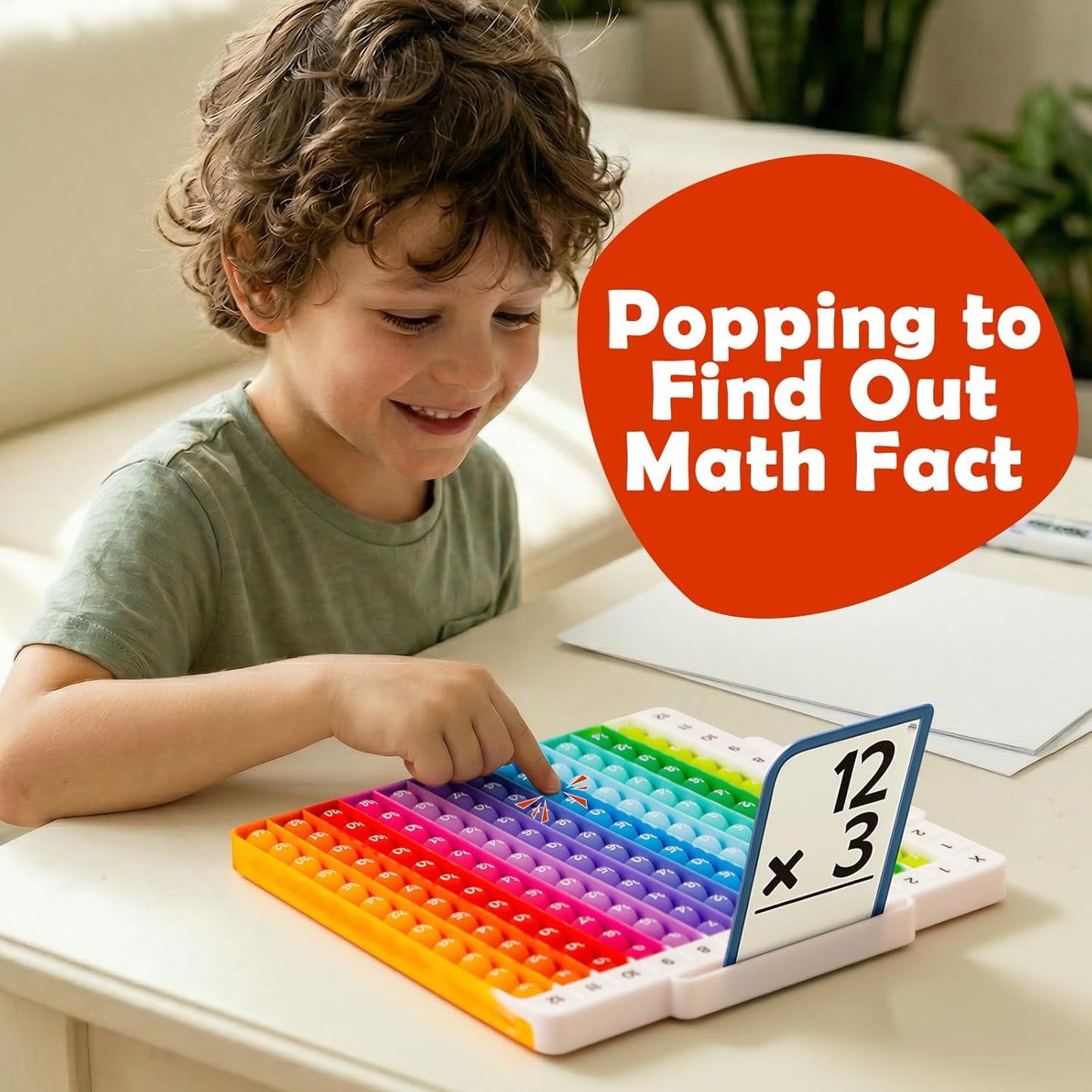 Torlam Math Flash Cards Math Board,Math Games Manipulatives Times Table Chart Fun Learning Interactive Practice Kit for Kids,Multiplication,Division,Addition,Subtraction Flash Card Pack Toys for Kids