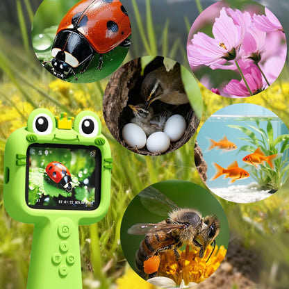 Borescope Camera with Light for Kids - STEM Science Educational Toy for 4-10 12Years Old, Educational Boys Girls Birthday Gift, Snake Scope Camera for Outdoor Camping Nature Exploration (Green)