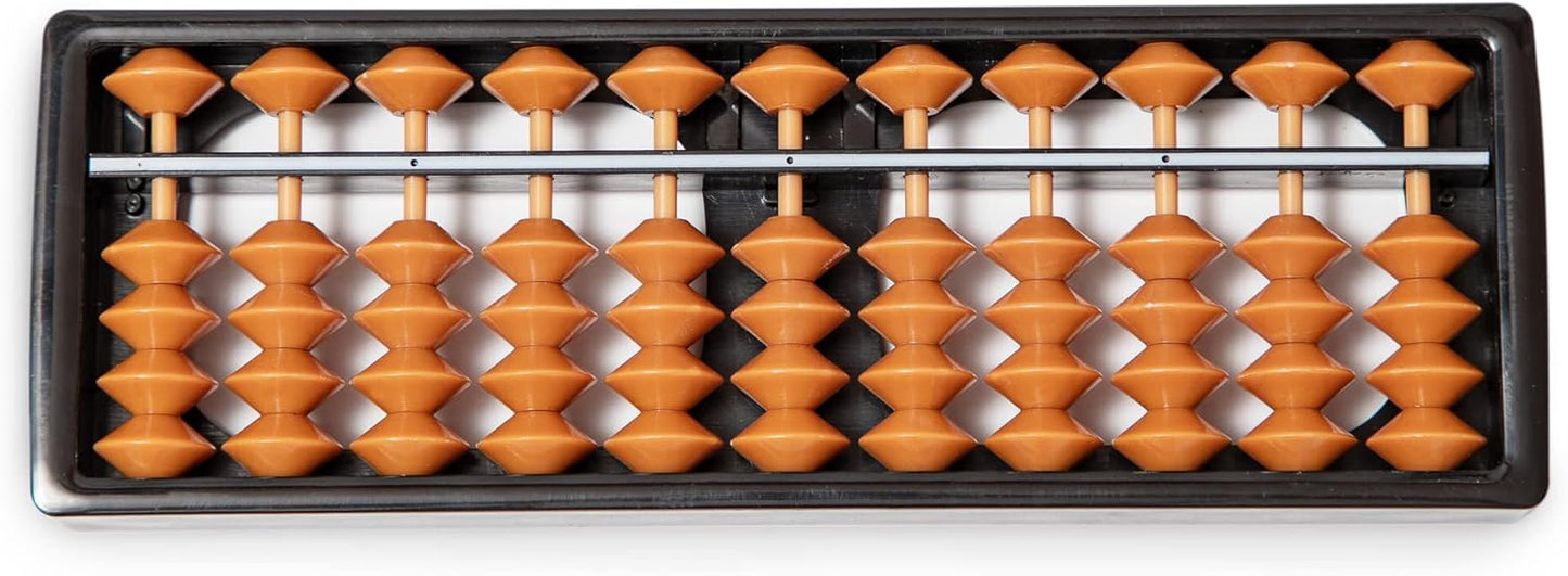 Digital Standard Abacus-17.8 cm-Professional 11-Column Soroban Calculator (Functional and Educational Tool)