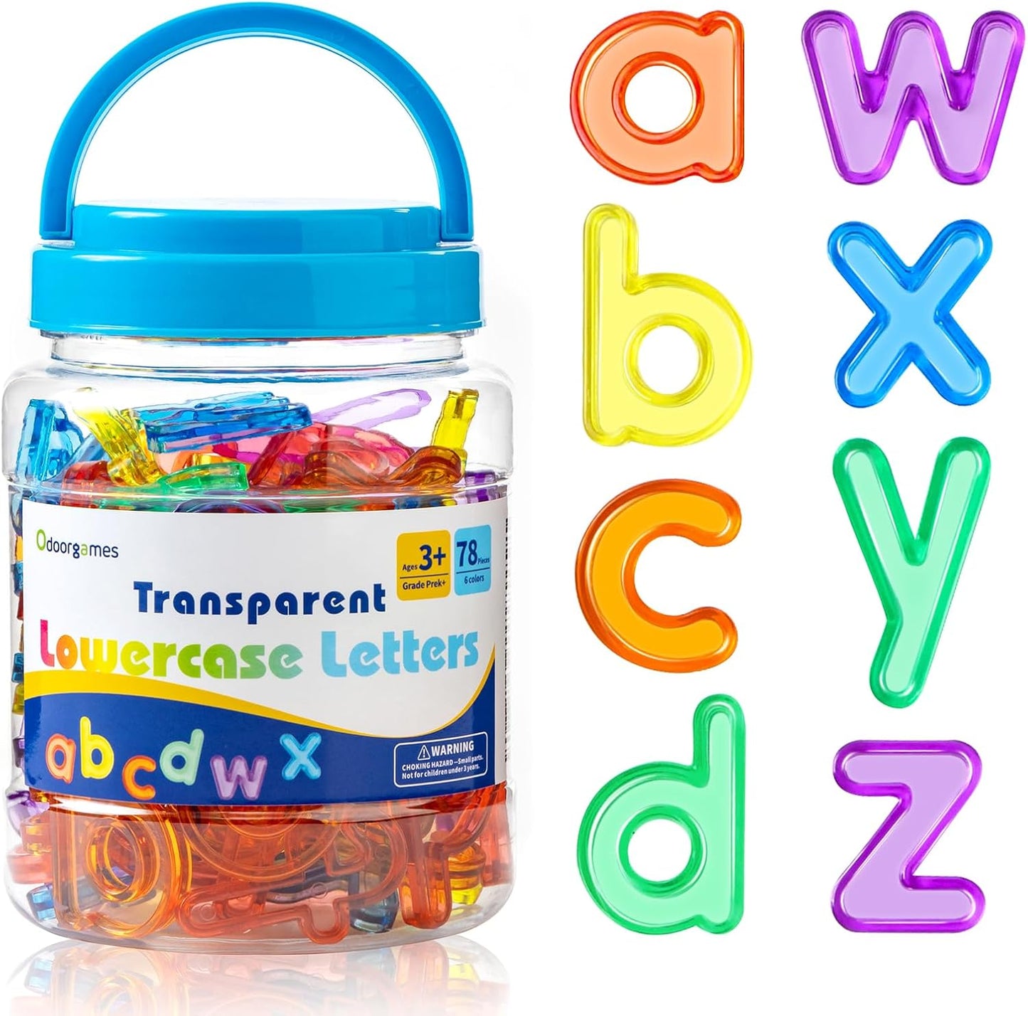 66 Pcs Translucent Letters and Numbers – Light Table Toys, Manipulatives and Accessories for Enhanced Learning & Fun