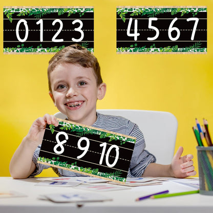 gisgfim 12 Pieces Alphabet Bulletin Board Strips Set Boho Rainbow Alphabet Line ABC Alphabet Banner & Number Border Posters for Preschool Kindergarten Classroom Playroom Bedroom (Boho)