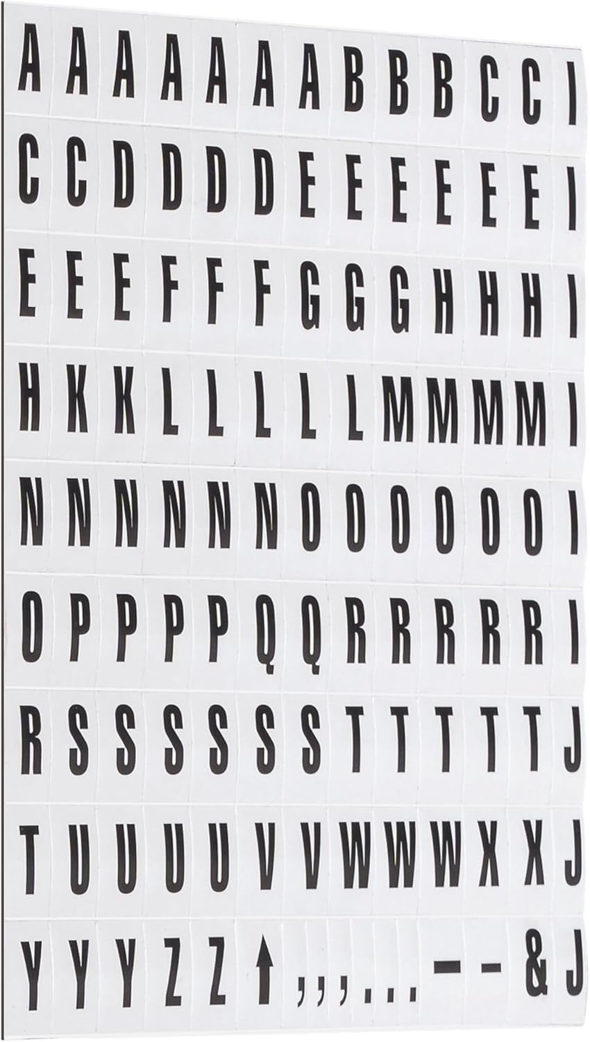 MasterVision Interchangeable Magnetic Board Accessories, Numbers, Black, 0.75" h