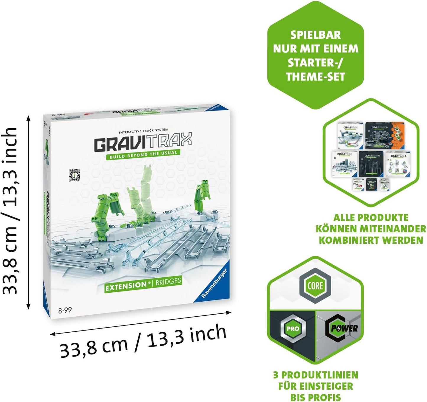 Ravensburger GraviTrax: Bridges Expansion Set | STEM Toy for Kids Ages 8 and Up | Compatible with All GraviTrax Systems | Ranked No.1 Marble Run System in The U.S