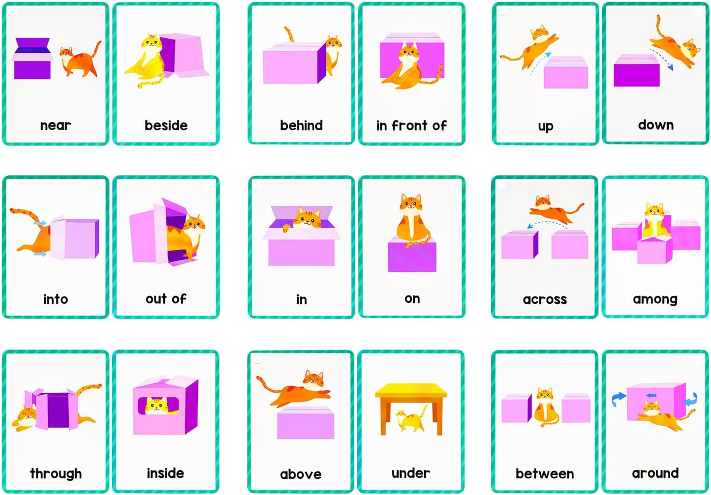 Learning Flashcards Number, 28 Different Number Educational Cards, Social Learning Card for Kids