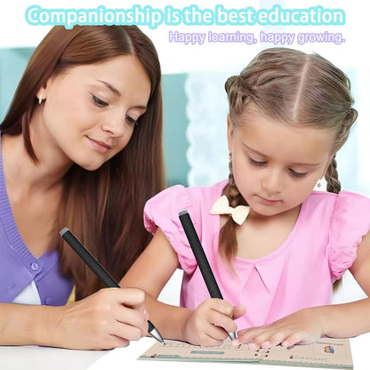 4 Pc Magic Grooved Practice Copybook,Reusable Letter Tracing Books,Handwriting Practice Book and Preschool Learning Activities, Writing Practice for Kids Ages 3-8 Calligraphy (4pc+Pens)（7.4in x 5.1in)