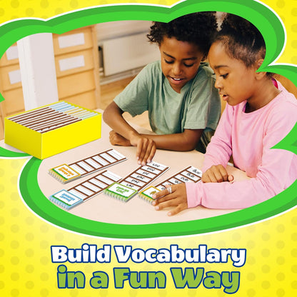 Sight Words Flash Cards Kindergarten, 30 Word Ladder Flip Books for Kids, Phonics Word Family Build Book, Reading & Spelling Games, Preschool Learning Activities, Homeschool & Classroom