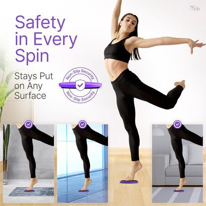 Premium Turning Boards for Dancers – Improve Spins, Technique & Balance, Ideal Turn Board for Ballet, Dancing & Figure Ice Skating, Portable Spin Disc for Dance & Spinner Disk Training Equipment