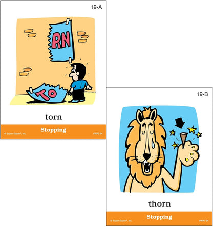 Super Duper Publications | Webber® Illustrated Phonology Stopping Minimal Pair Card Deck | Educational Learning Resource for Children