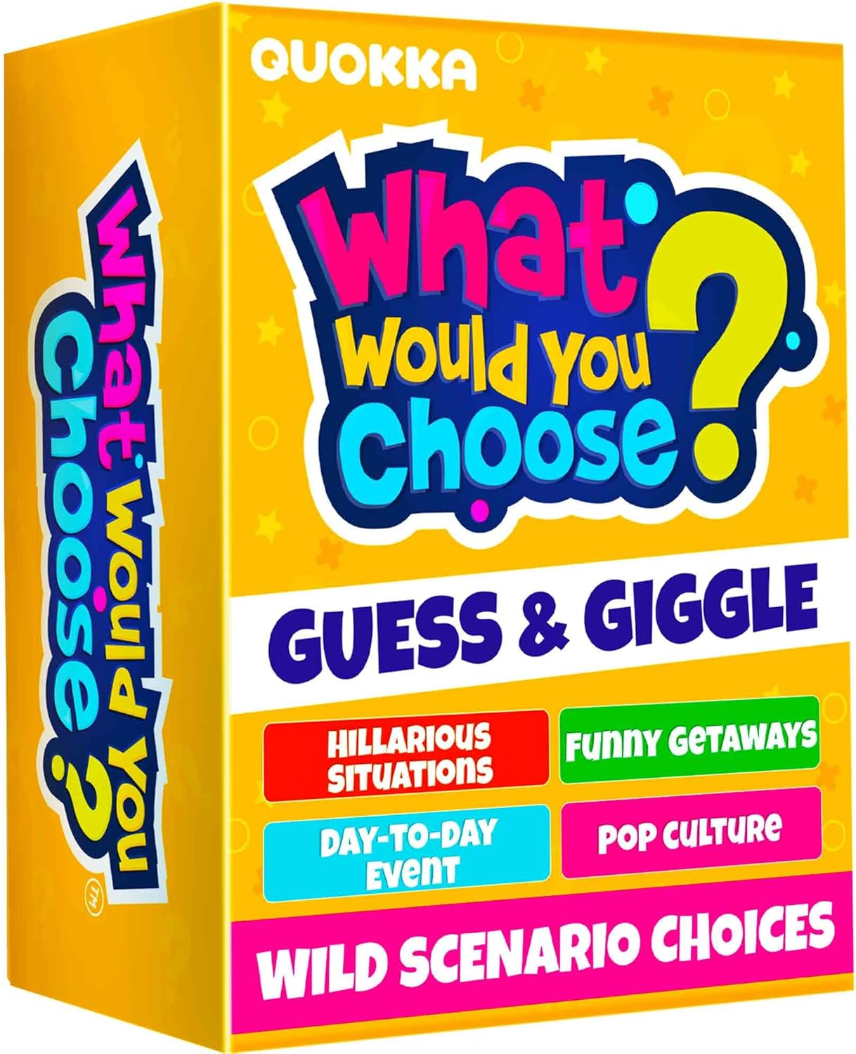 QUOKKA Board Games for Kids 8-12 – Family Games for Kids and Adults – What Would You Choose – 500+ Questions – Original Edition – Fun Card Game for Family Night