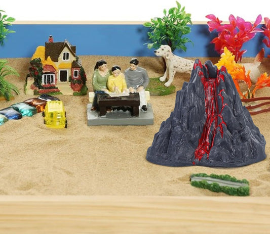 IMIKEYA Volcanic Ornament Set Artificial Volcano Decorations Boys and Girls Educational Toys Volcano Landscape Model Kit