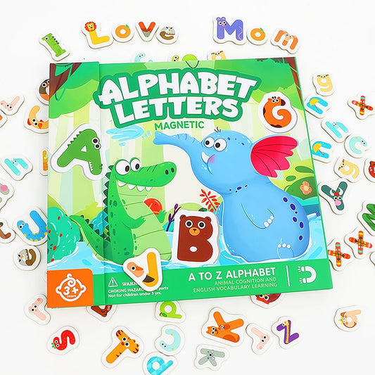 78PCS Magnetic Letters Alphabet Magnets ABC Fridge Magnets for Toddlers 1-3 Kids, Cute Educational Animal Toys Refrigerator Magnets Great Preschool Spelling Learning Gift, Uppercase Lowercase Letters
