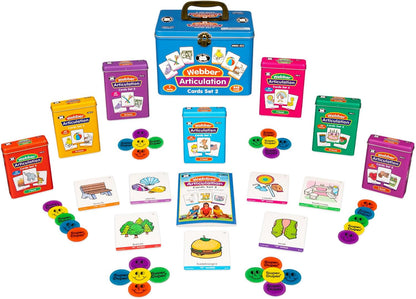 Super Duper Publications | Webber® Articulation Card Decks Sets1, 2, & 3 | Educational Learning Resource for Children | Flashcards for Speech Therapy