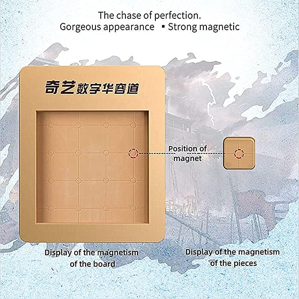 LiangCuber QY Toys 48 Klotski Puzzle Magnetic Sliding Number Puzzle ABS 7x7 Klotski Brain Teasers Toy Tangram Jigsaw Intelligence