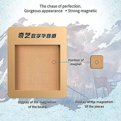 LiangCuber QY Toys 48 Klotski Puzzle Magnetic Sliding Number Puzzle ABS 7x7 Klotski Brain Teasers Toy Tangram Jigsaw Intelligence
