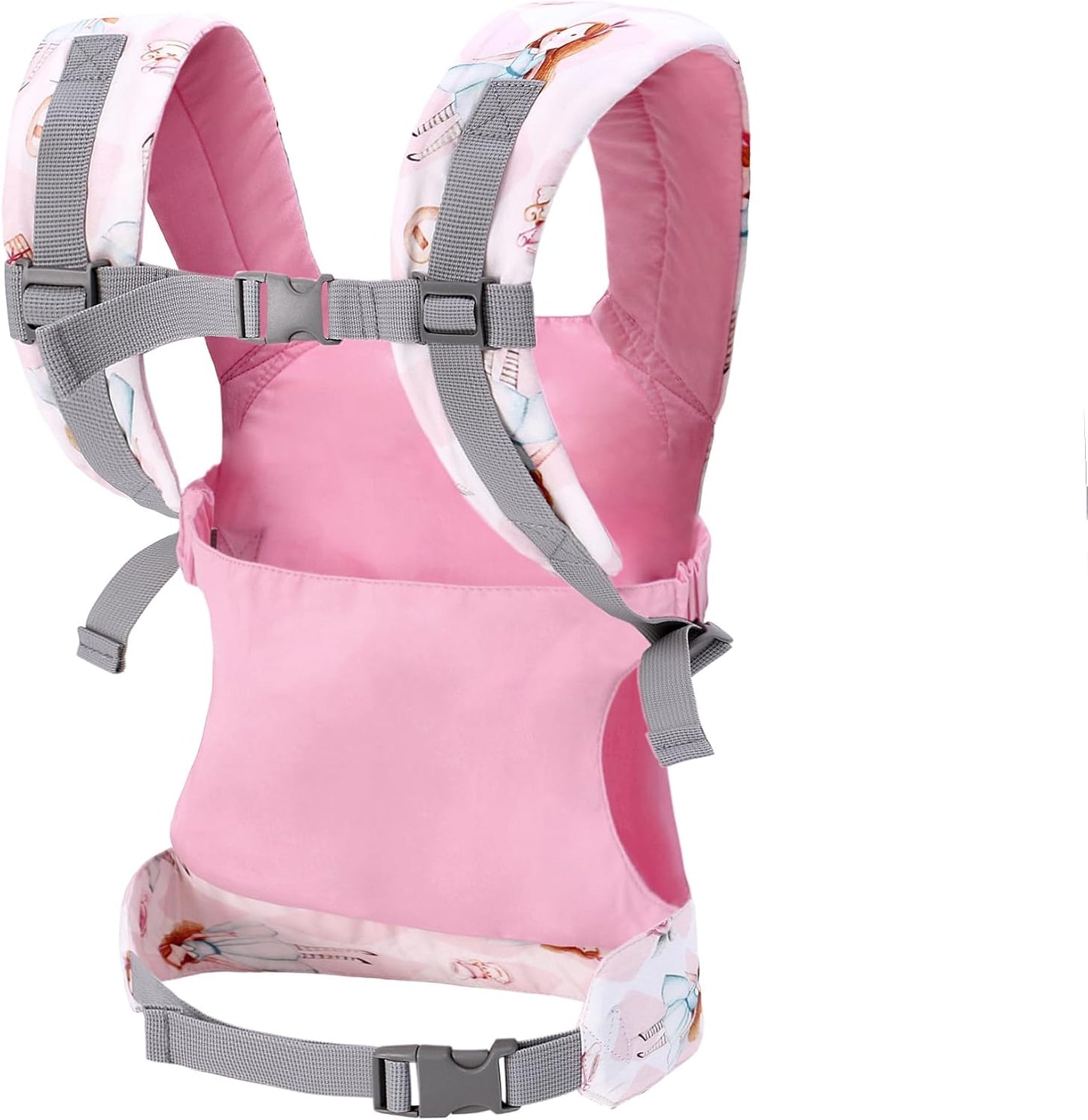 Miracle Baby Doll Carrier for Kids, Front and Back Baby Doll Accessories Backpack Kid Toddlers Play Toy Baby Carriers with Adjustable Straps for Little Girls