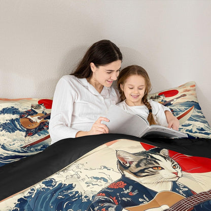 Erosebridal Drum Kit 3D Print Kids Comforter Sets Rock Music Themed Full Bedding Set for Boys Girls Musical Pattern Comforter Set,Colorful Retro Style Quilt Duvet 3 Pcs