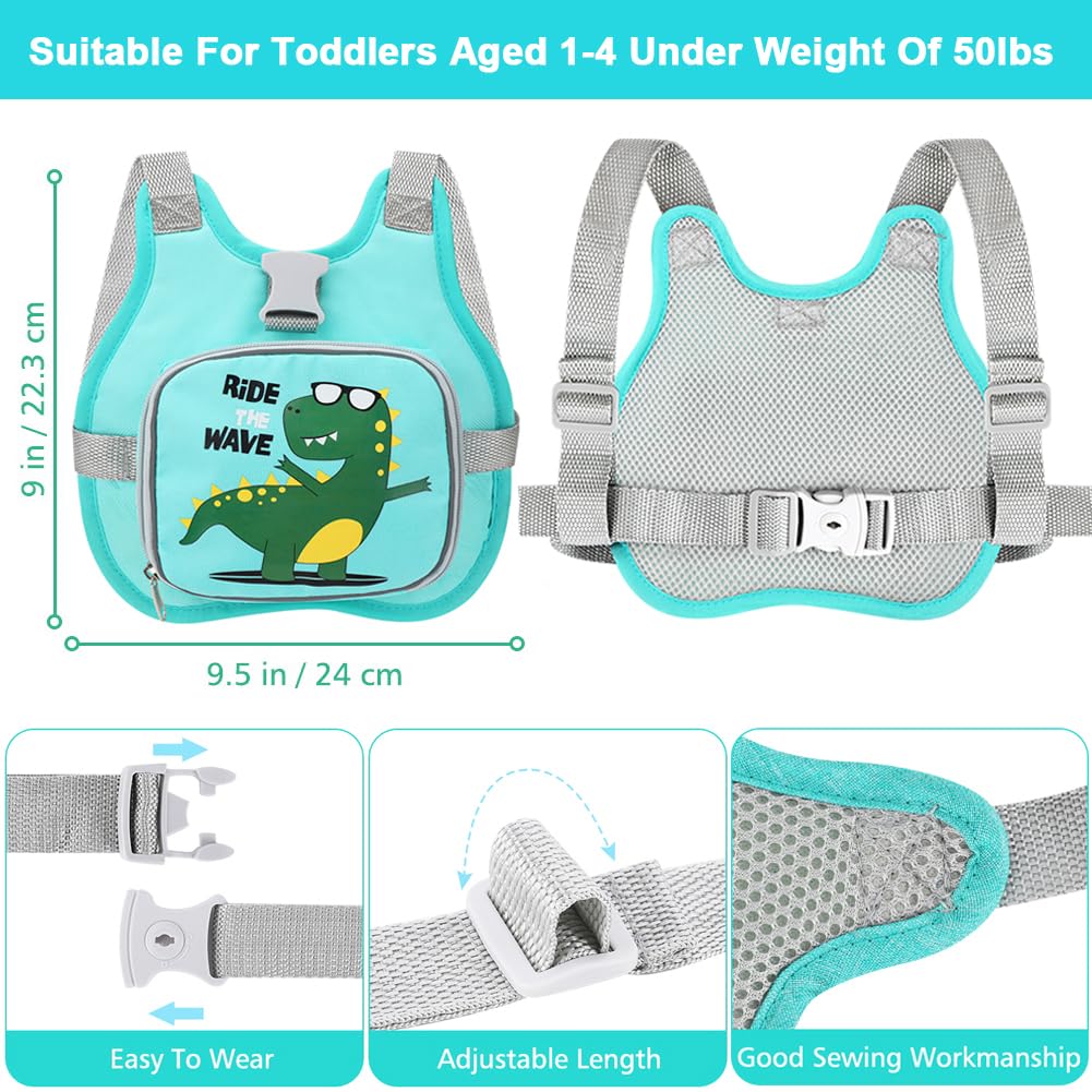 Accmor Toddler Harness Leash + Reflective Anti Lost Wrist Link, Cute Car Kids Back Pack with Hand Strap Collapsible Child Walking Restraint Belt Tether Hold Baby Boys Close for Outdoor Travel
