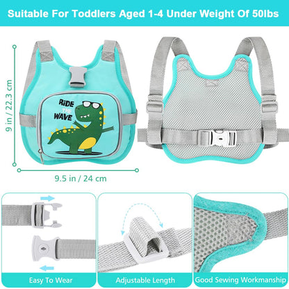 Accmor Toddler Harness Leash + Reflective Anti Lost Wrist Link, Cute Car Kids Back Pack with Hand Strap Collapsible Child Walking Restraint Belt Tether Hold Baby Boys Close for Outdoor Travel