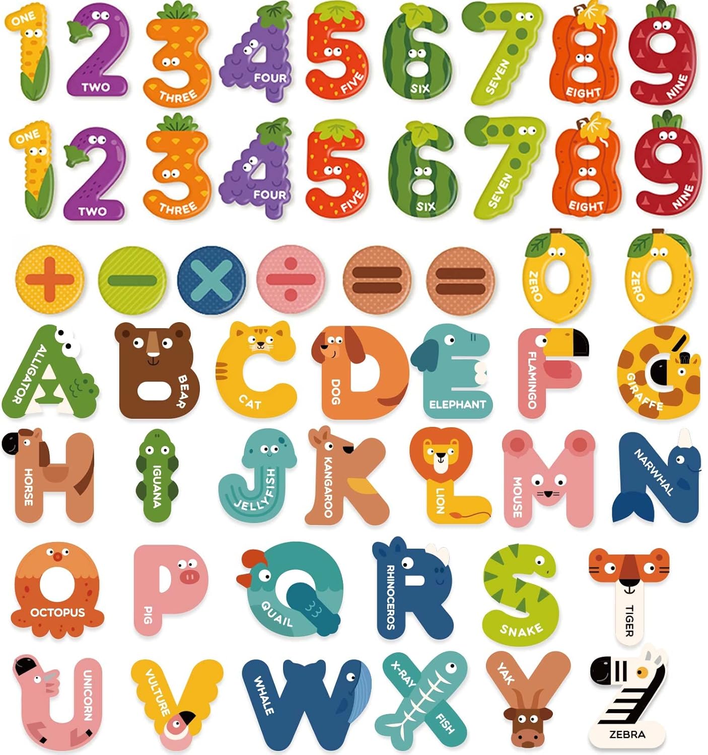 Mideer Large Magnetic Letters for Toddlers 1-3, 26 PCS Cute Animal Alphabet Magnets Fridge Toy Set - Colorful Uppercase ABC Learning Magnets, Educational Preschool Spelling Toys for Kids 3-5 Years