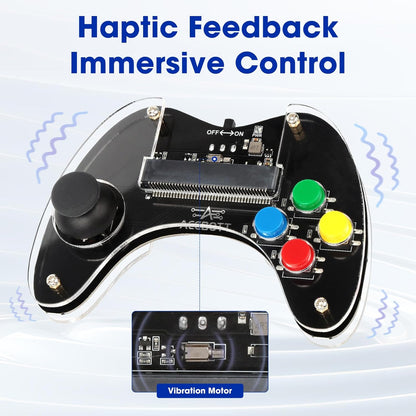 ACEBOTT Wireless Controller for Micro:bit Kit, STEM Kit Coding Robot kit Compatible with Makecode, Remote Control for Programming Learning, Gifts for Kids and Teens(Included Micro:Bit)