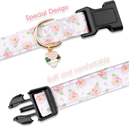 Faygarsle Dog Collar for Small Medium Large Dogs Colorful Puppy Collars for Female Dogs Toy Building Blocks Patterned Pet Collars for Summer Spring Wedding Puppy Girl Dog Collar M